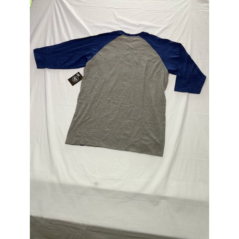 NWT '47 Brand Texas Rangers 3/4 Raglan Sleeve Crewneck Blue/Dark Gray Mens Sz M