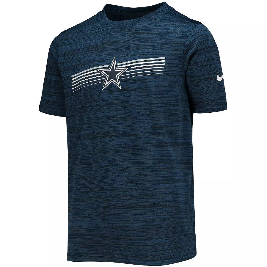 Nike Dri-FIT NFL Dallas Cowboys Velocity Performance Tee Heather Navy Mens M