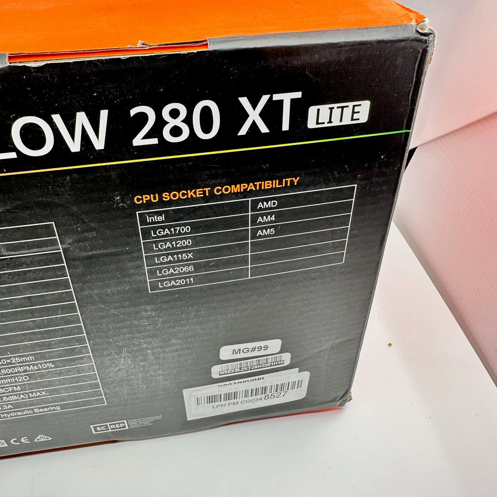 ID-COOLING ZOOMFLOW 280 XT LITE CPU Water Cooler 280mm Radiator Black