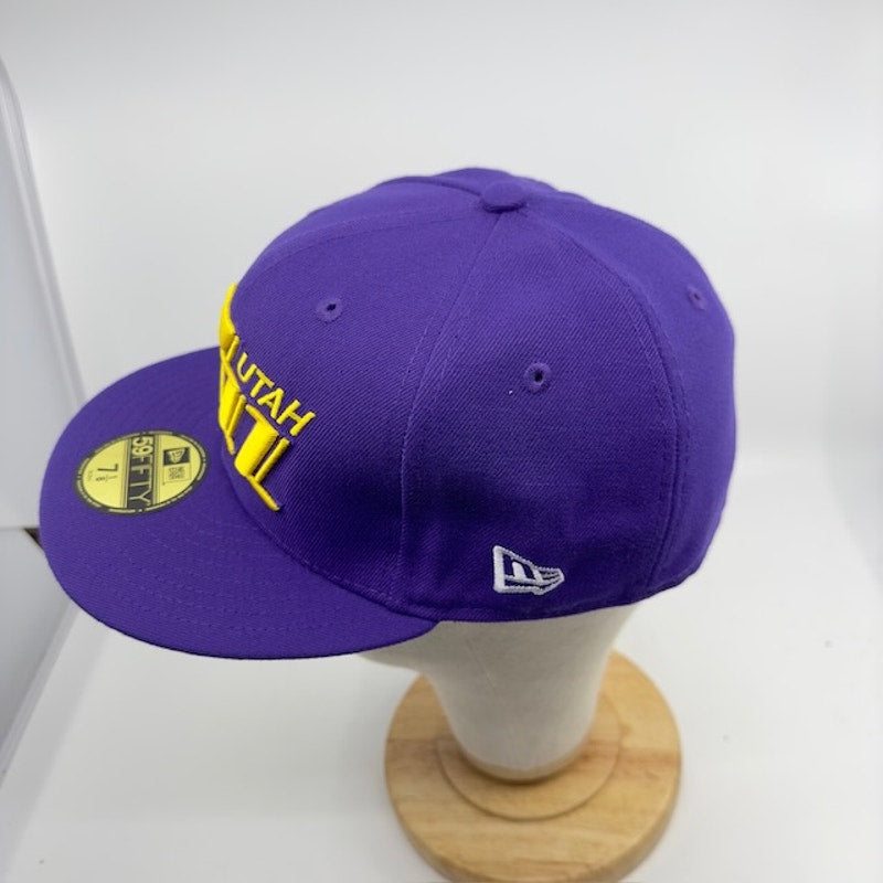 New Era 59Fifty Utah Jazz Classic Edition Baseball Cap Purple Yellow Mens OS