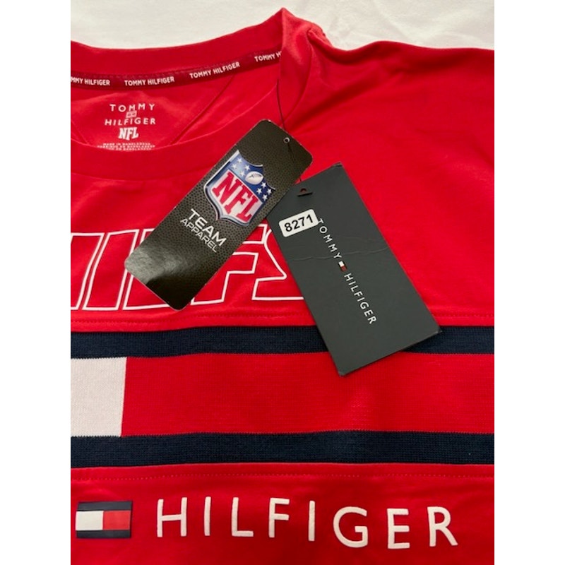 Tommy Hilfiger NFL Kansas City Chiefs T-Shirt Short Sleeve Red Mens Size XL