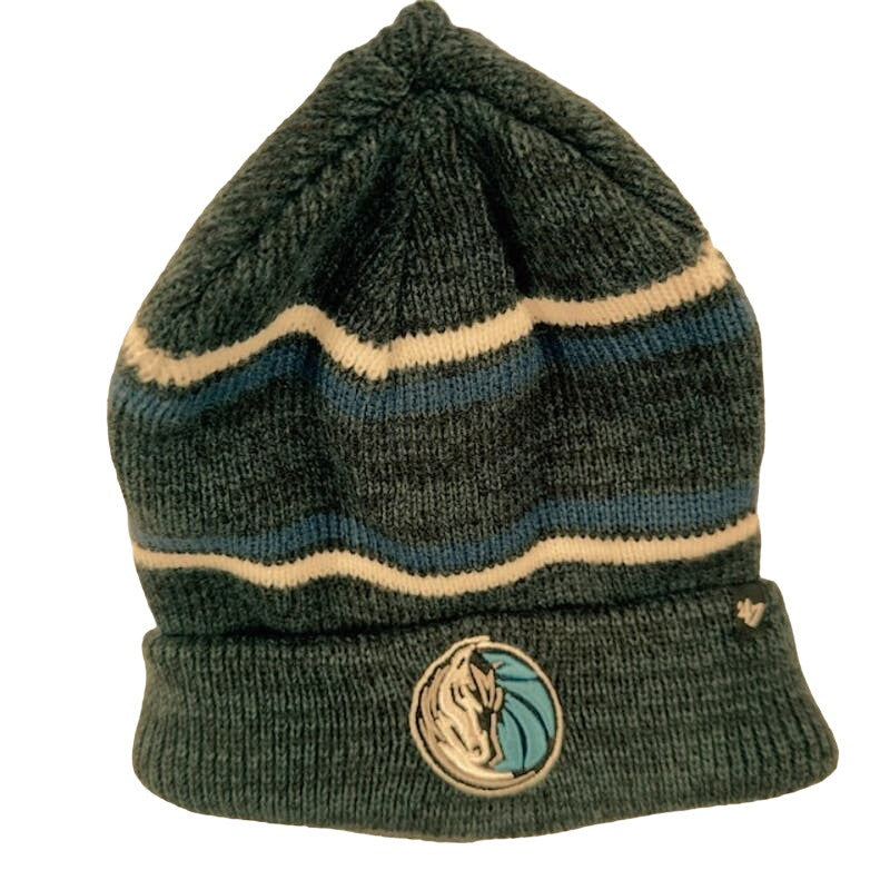 '47 Brand NBA Dallas Mavericks Cuffed Knit Beanie Hat Gray Black Mens OS