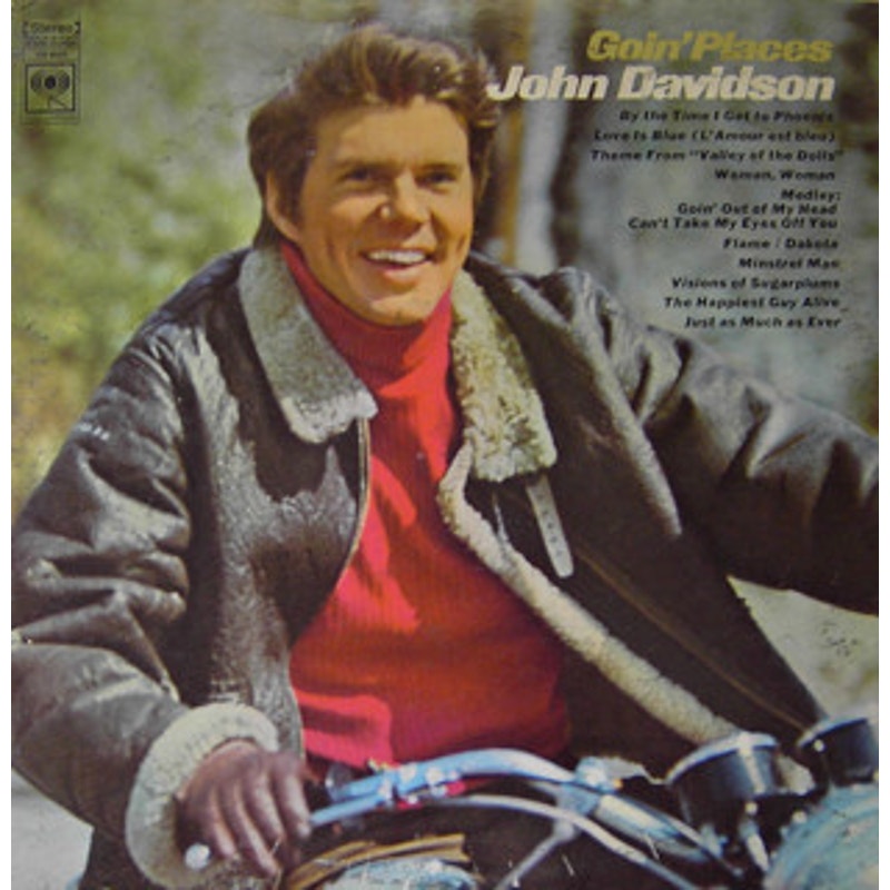 SIGNED John Davidson – Goin' Places Vinyl Album Record