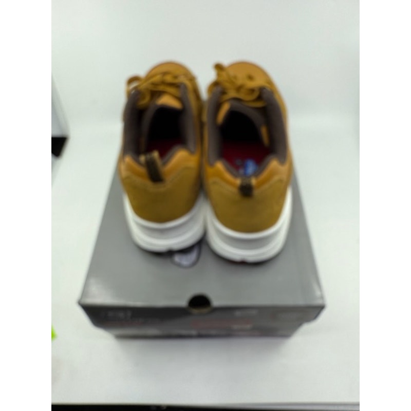SKECHERS Work Uno SR Elainy Comp Toe Safety Shoes Suede Wheat Mens Size 8.5