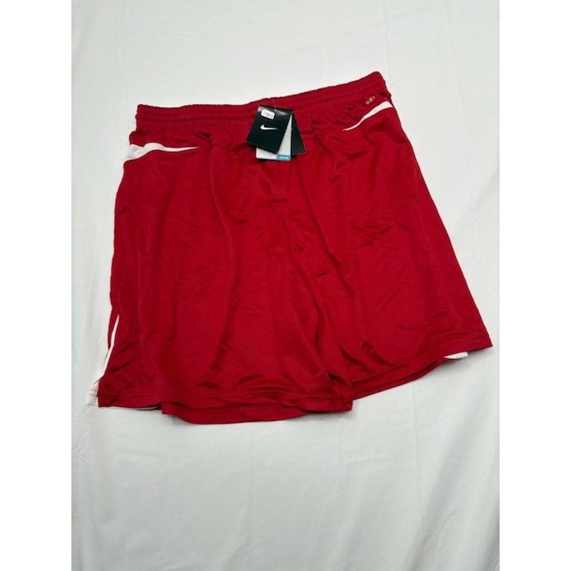 Nike Dri-FIT Sports Activewear Shorts Elastic Waist Red/White Mens Size XL