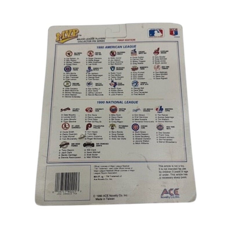 1990 MVP Jose Canseco / Ricky Henderson Oakland A's Mlb Pin Baseball Cards PSA