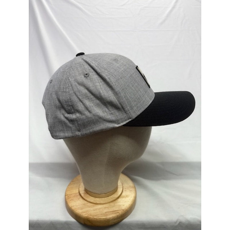 Travis Mathew Flexfit 110 Snapback Hat Palm Patch Gray Black Unisex OSFM