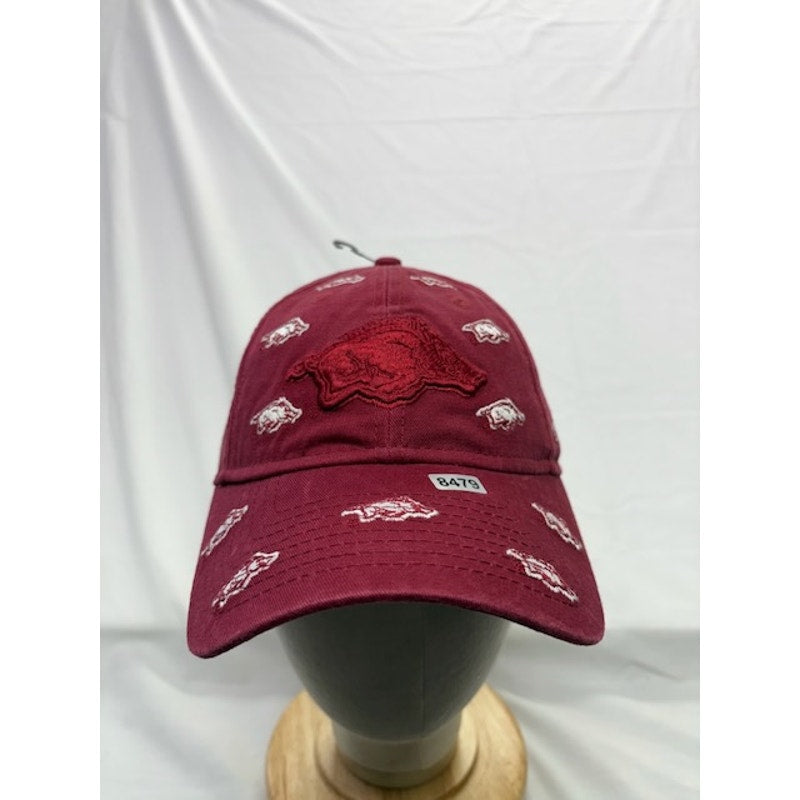 New Era 9TWENTY Adjustable Cap Arkansas Razorbacks Baseball Cap Red Womens OSFM