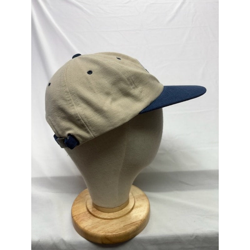 Yupoong Mammoth Community Water District Strapback Hat Cream/Blue Unisex OS