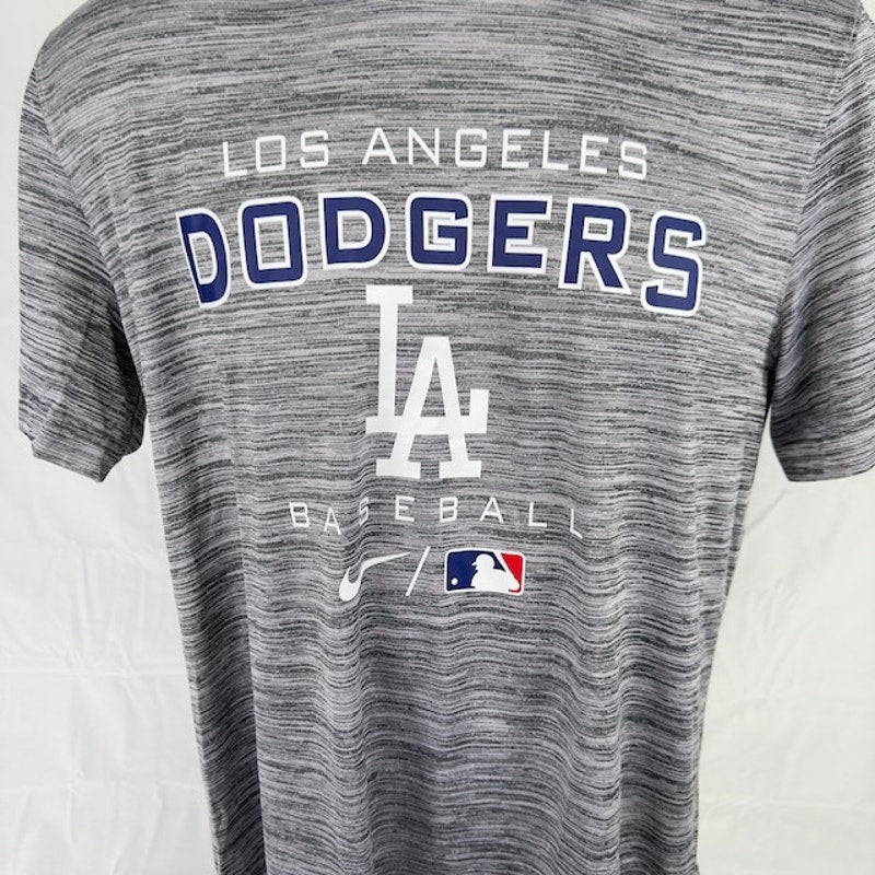 Nike MLB LA Dodgers Velocity On-Field Performance T-Shirt Dri-Fit Gray M