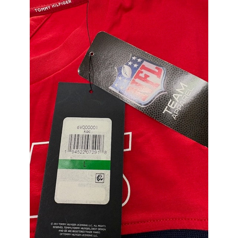 Tommy Hilfiger NFL Chiefs T-Shirt Tino Logo Short Sleeve Red Mens Size L