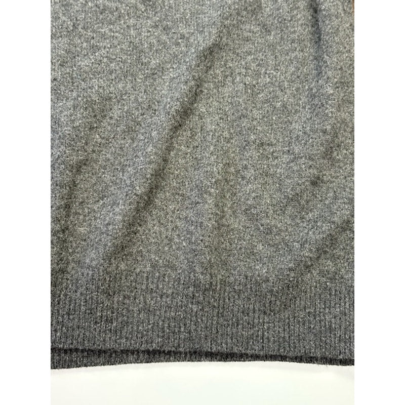 Scott James Crewneck Sweater Elbow Patch Pullover Cashmere Gray Mens Size XXL