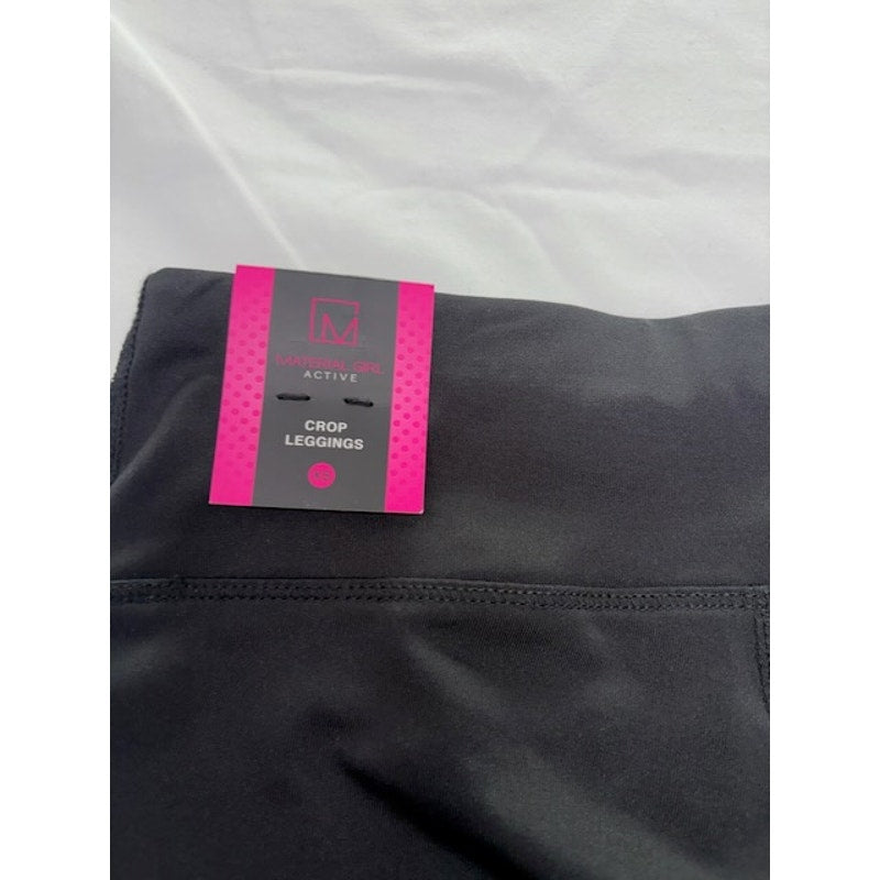 Material Girl Active Crop Leggings Colorblock Gray Pink Womens Size XXS