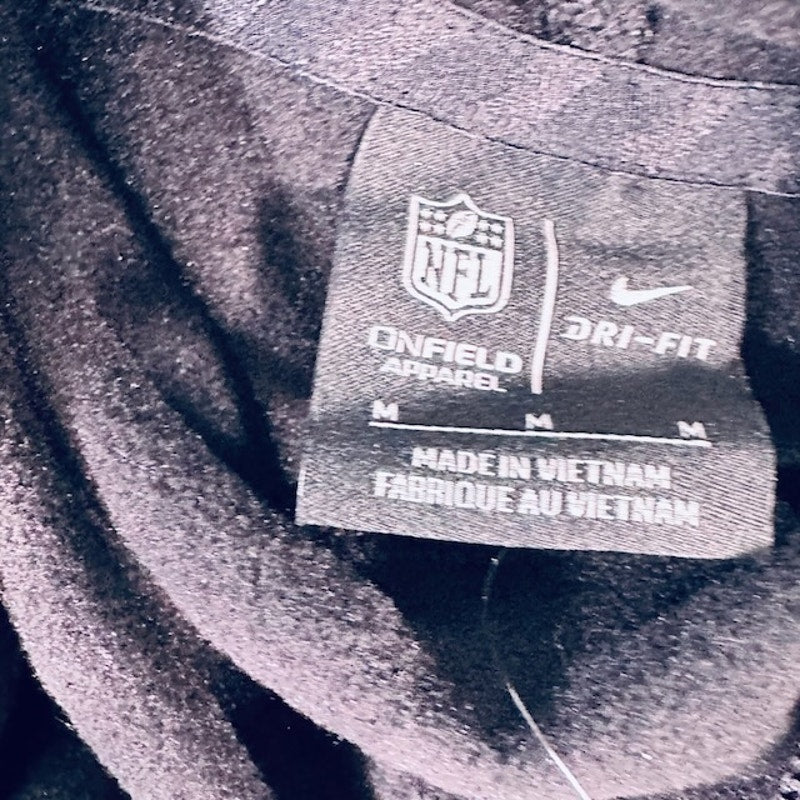 Nike On Field NFL Las Vegas Raiders Hoodie Sweatshirt Dri Fit Black Mens M