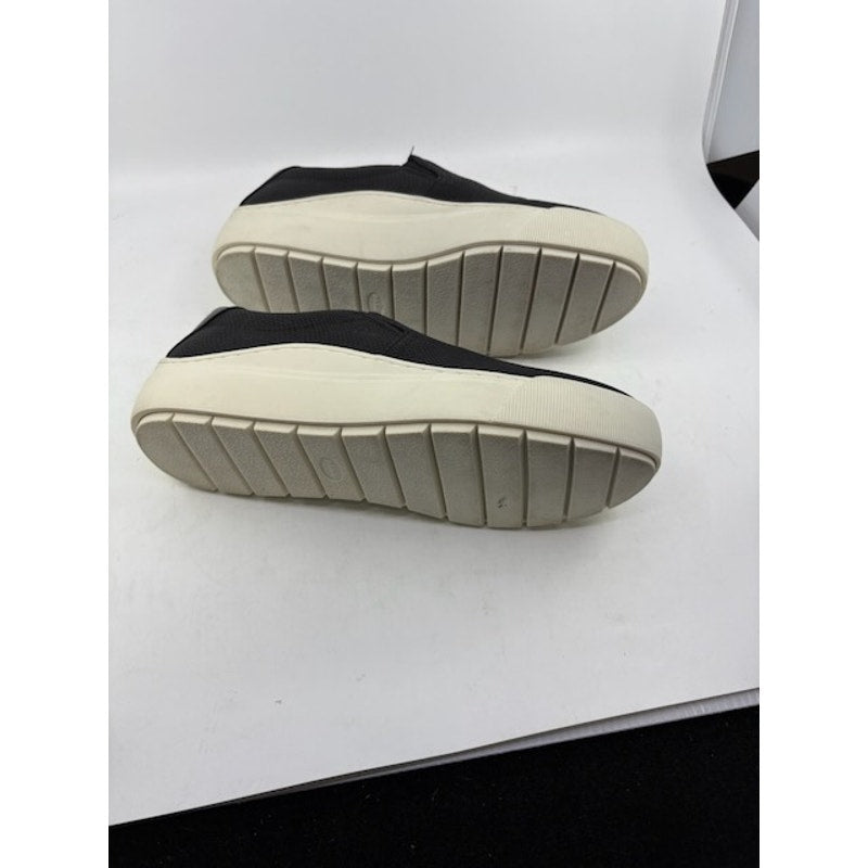 Dr. Scholl's Nova Slip-On Sneakers Faux Leather Shoes Black Womens Size 10M