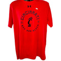 Under Armour Cincinnati Bearcats 1819 Red & Black Tee Loose Fit Red Mens Size L