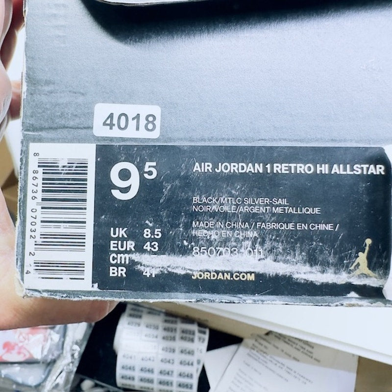 Nike Shoes Air Jordan1 Retro High "Passport" 850703-011 Black White Mens 9.5