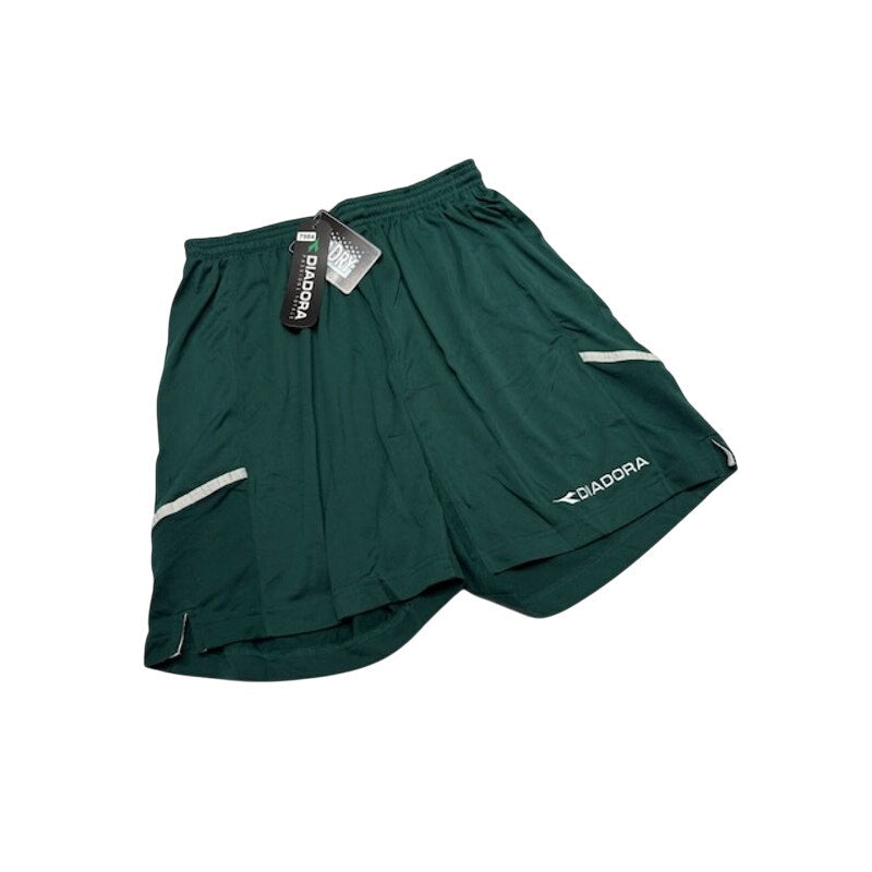Diadora Diadry Brasil Shorts Elastic Waist Pull-On Green/White Mens Size S