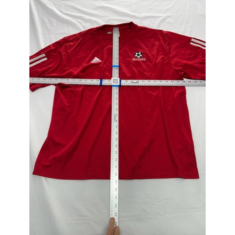 Adidas Kicker #15 Training Soccer Jersey Shirt Short Sleeve Red/White Mens Sz XL