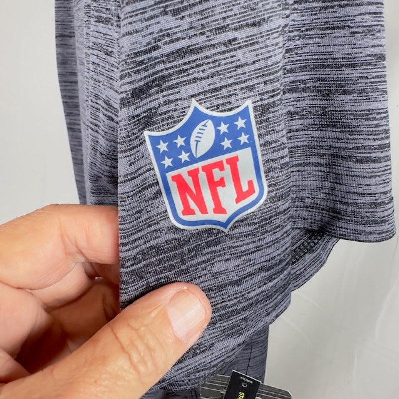 Nike Dri-Fit NFL Raiders Sideline 2020 Velocity Performance Tee Gray Mens Size M