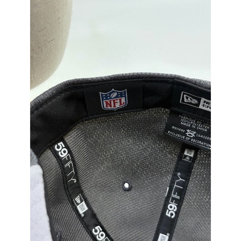 New Era 59FIFTY Seattle Seahawks Fitted Cap NFL Hat Gray Mens Size 7 3/8