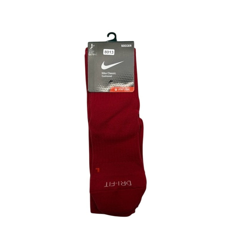 2 Pairs Nike Dri-Fit Classic Cushioned Soccer Socks Red/White Mens Size 8-12