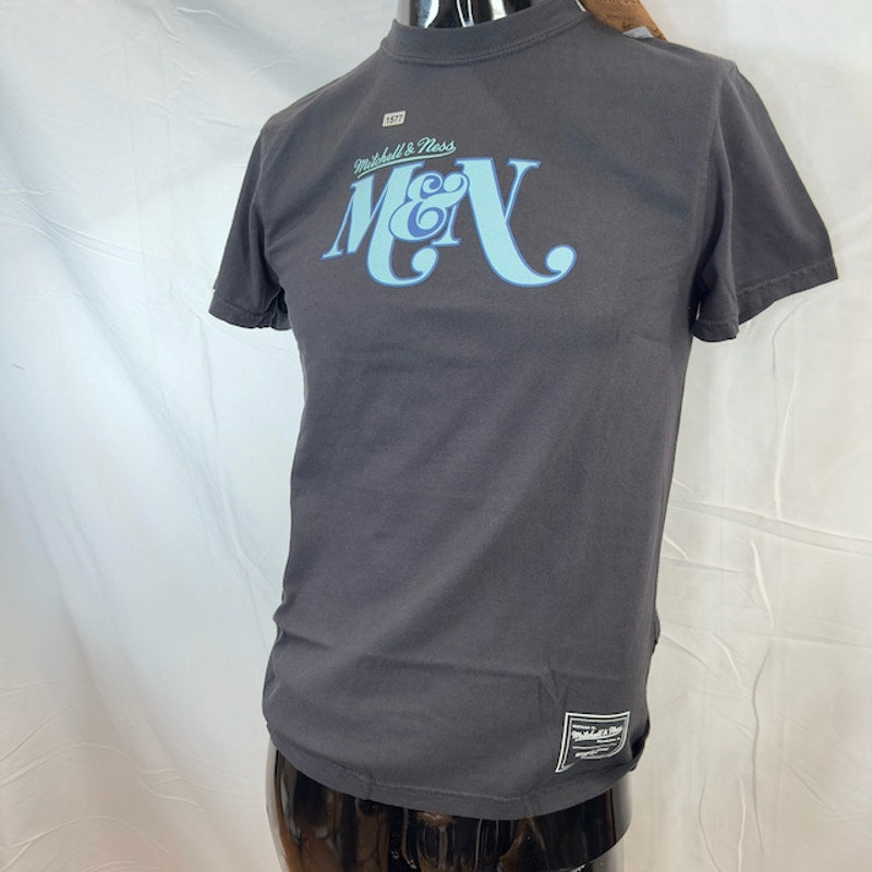Mitchell & Ness Mens Branded M&N Heavyweight Graphic S/S Tee Black Small