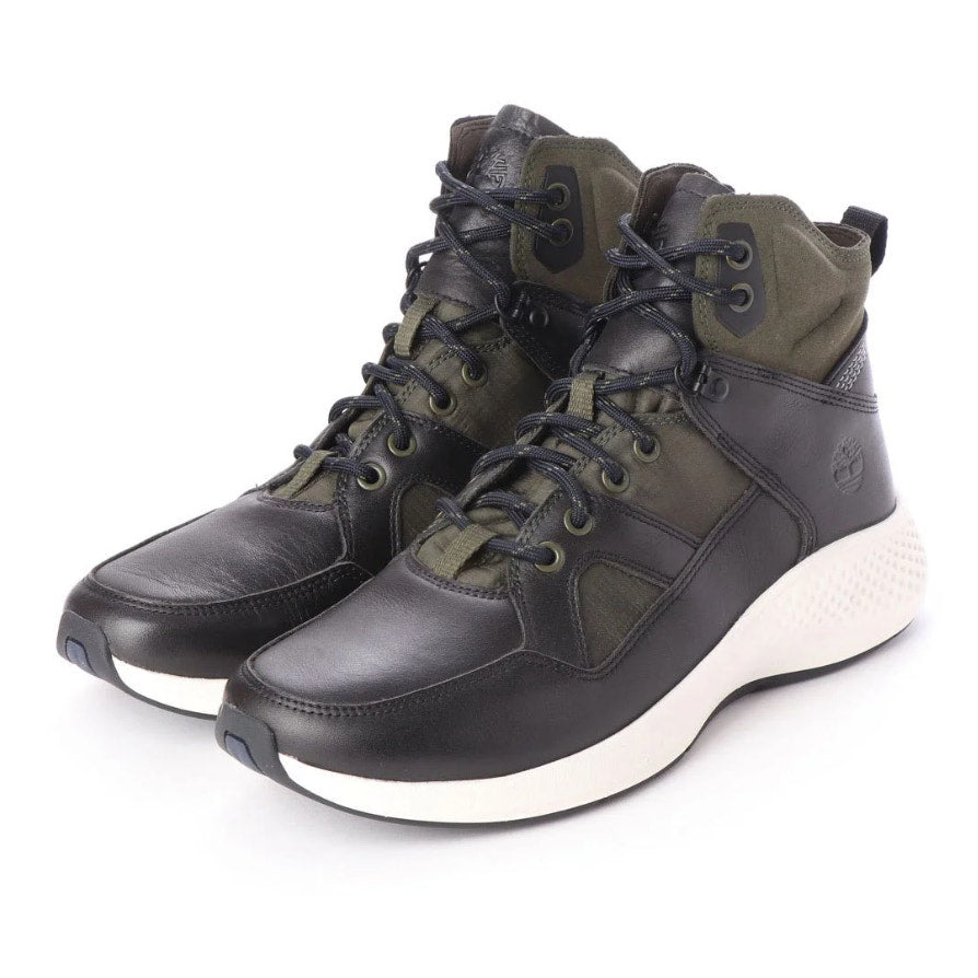 Timberland Flyroam Go Leather Hiker Boots Leather Dark Brown Black Mens 7W