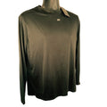 F&N Enterprise Fleece Long Sleeve T-Shirt Round Neck Pullover Black Mens Size S