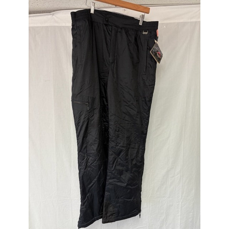 Mountain Goat Insulated Ankle Zipper Snowboarding Ski Pants Black Mens Sz 36