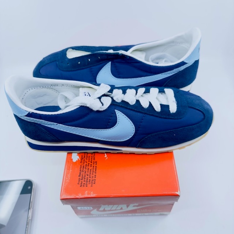 2003 Nike Vintage Nike Roadrunner Running Shoes Swoosh Lace-Up Blue Womens 8.5