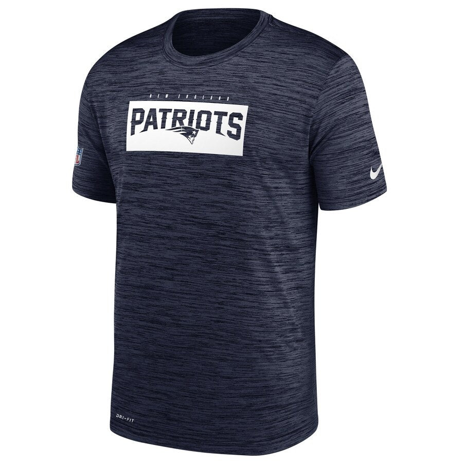 Nike New England Patriots Sideline Legend Velocity T-Shirt Navy Mens Size L