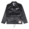 Mitchell & Ness Chicago Bulls Doodle Coaches Jacket Snap Satin Black Size Large