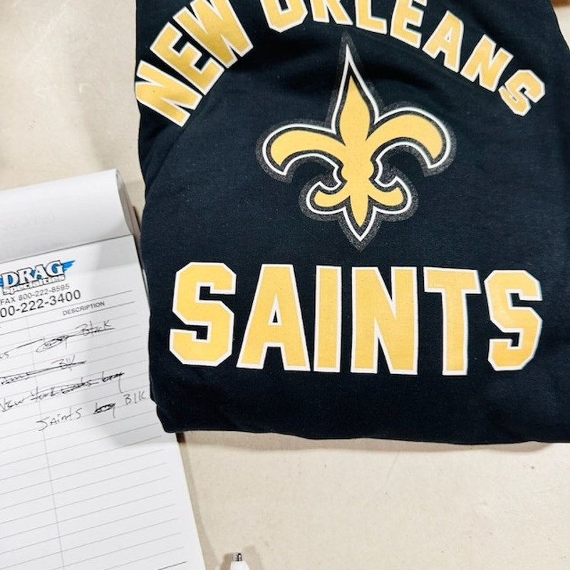 Campus Colors New Orleans Saints Game Day Hoodie Sweatshirt Black 2X
