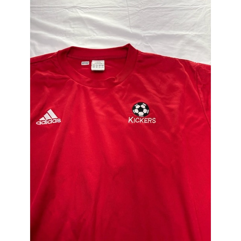 Adidas Kicker #15 Training Soccer Jersey Shirt Short Sleeve Red/White Mens Sz XL