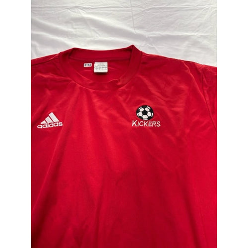 Adidas Kicker #15 Training Soccer Jersey Shirt Short Sleeve Red/White Mens Sz XL