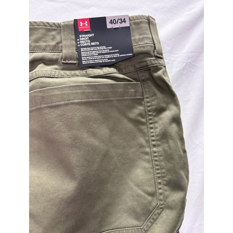 Under Armour Payload Cargo Pants Straight Marine OD Green Mens Size 40x34