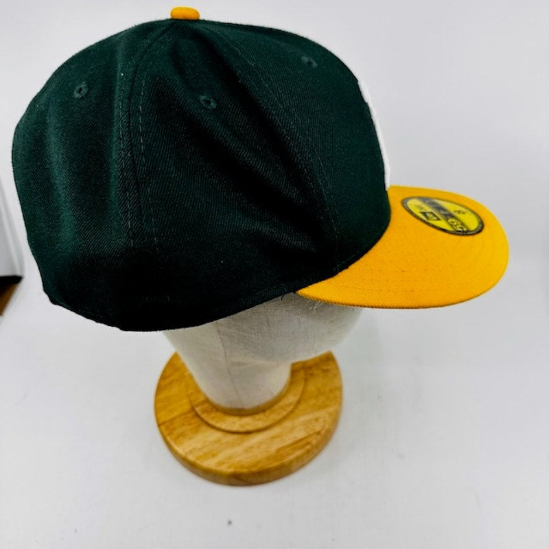 New Era Oakland Athletics 59Fifty Cap Fitted Green Yellow Mens One Size