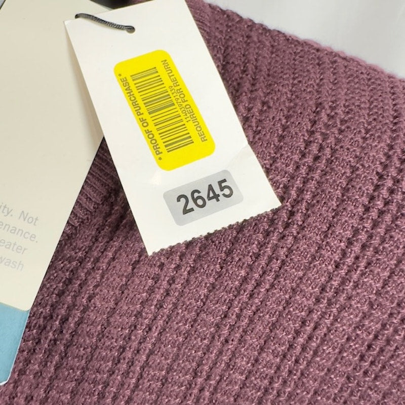 Perry Ellis Long-Sleeve Henley Sweater Round Neck Pullover Mauve Mens  Size 2XLT