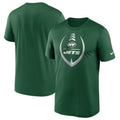 Nike New York Jets Icon Legend T-Shirt Dri Fit Short Sleeves Green Mens Size L