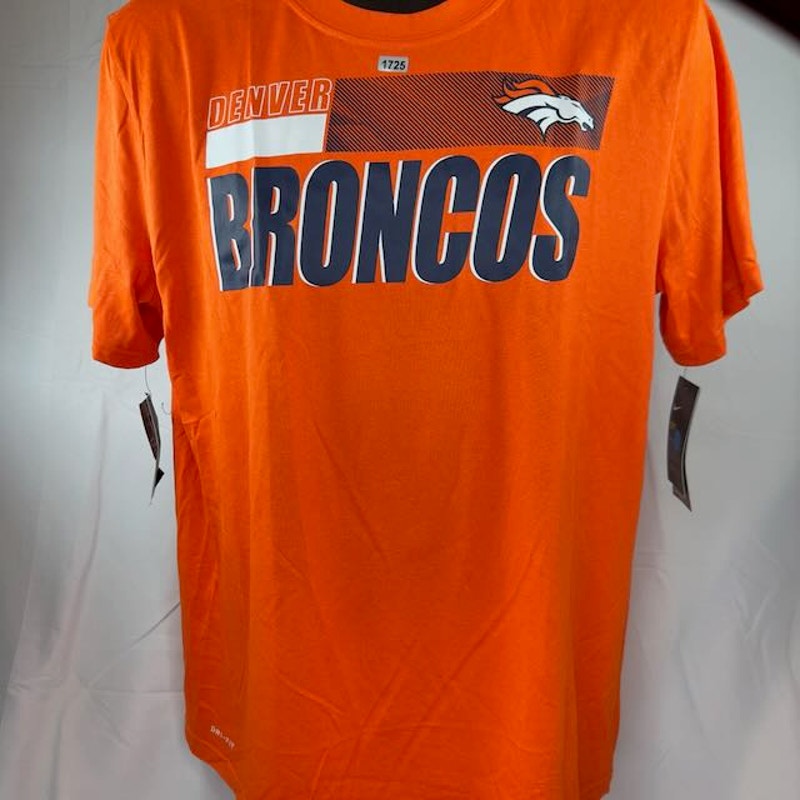 Nike Denver Broncos Sideline Impact Legend Performance T-Shirt Orange Mens L