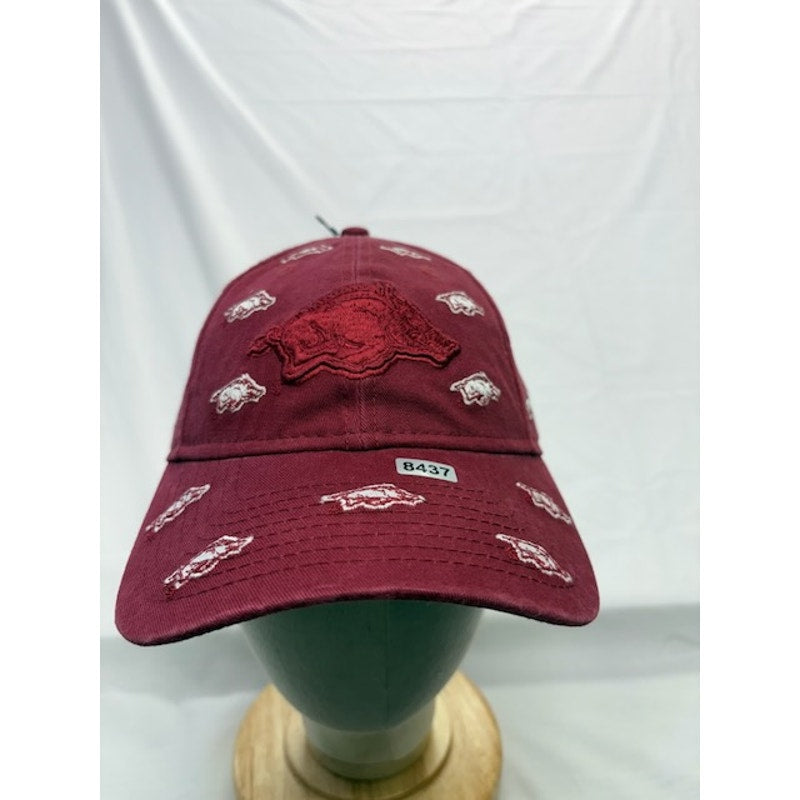 New Era 9TWENTY Adjustable Cap Arkansas Razorbacks Baseball Cap Red Womens OSFM