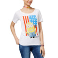 Despicable Me Minion Flag Graphic T-Shirt By Hybrid White Juniors Size XS