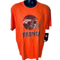 47 Brand Denver Bronchos T-Shirt Short Sleeve Graphic Print Orange Size XL
