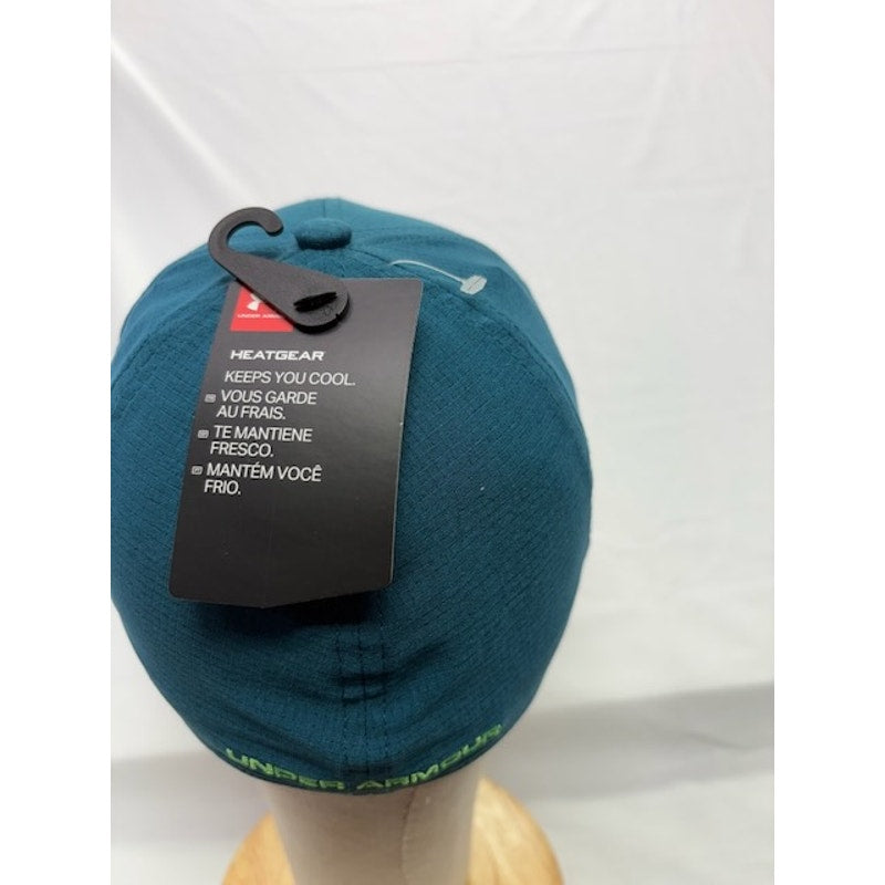 Under Armour Baseball Cap UA Classic HeatGear Teal Green Mens Size S/M
