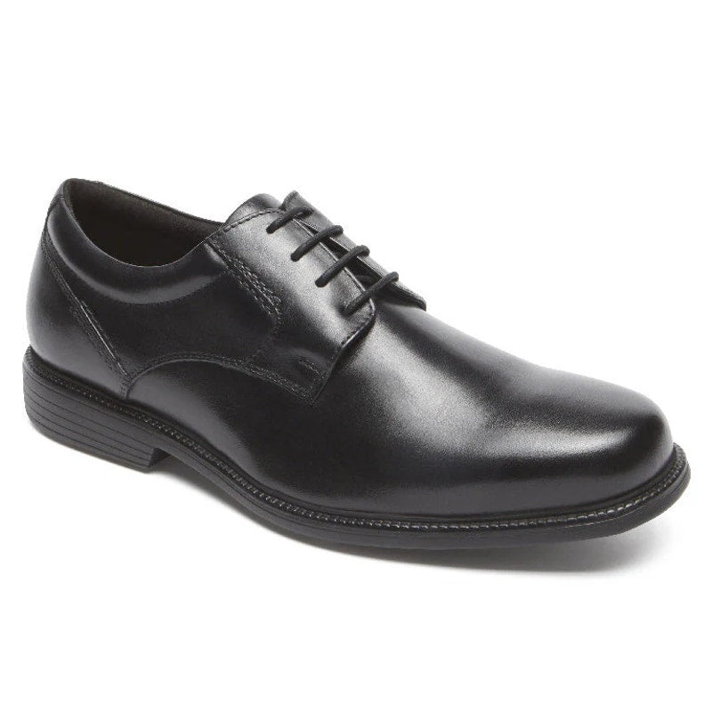Rockport Charles Road Plain Toe Oxford Leather Shoes Lace-Up Black Mens Size 14W
