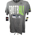 Nike Seattle Seahawks Football T-Shirt Short Sleeve Crew Neck Gray Mens Size S