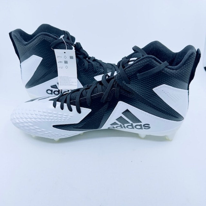 Adidas Freak X Carbon Mid-Cut Football Shoe DB0571 White Black Mens 13 1/2