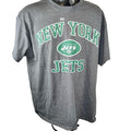 Majestic NFL New York Jets Heart & Soul T-Shirt Short Sleeve Heather Gray XL