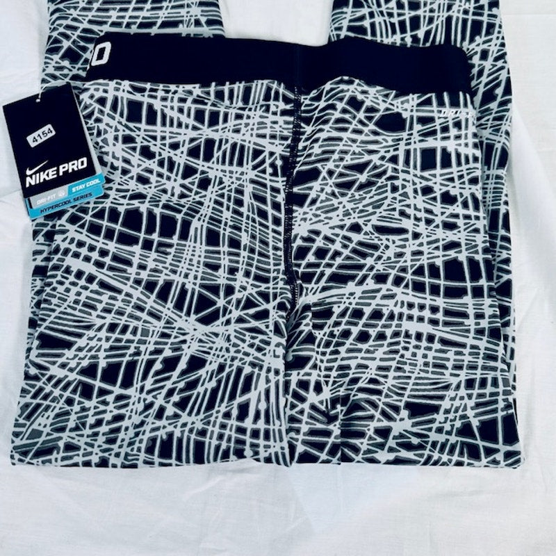NWT Nike PRO HYPERCOOL Capri Leggings Yoga Stretch Abstract Pattern Women Small